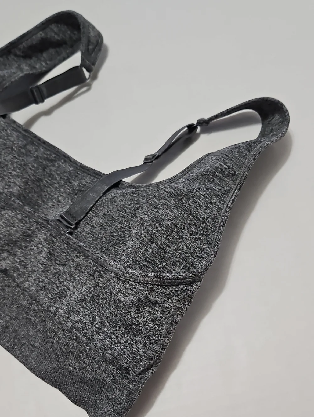 Puma Gray Seamless Adjustable-Strap Sports Bra Size XL